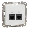 Schneider Electric Sedna Design & Elements - SDD111467 -2xRJ45 Cat6A UTP aljzat, fehér