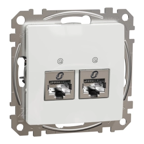   Schneider Electric Sedna Design & Elements - SDD111467S -2xRJ45 Cat6A STP aljzat, fehér