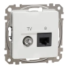 Schneider Electric Sedna Design & Elements - SDD111469T -TV/RJ45 Cat6 UTP kombinált aljzat, fehér