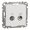 Schneider Electric Sedna Design & Elements - SDD111471S -TV/SAT aljzat, végzáró, 4 dB, fehér