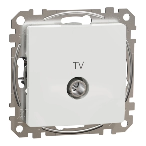   Schneider Electric Sedna Design & Elements - SDD111474 -TV aljzat, átmenő, 7 dB, fehér