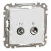 Schneider Electric Sedna Design & Elements - SDD111474R -TV/R aljzat, átmenő, 7 dB, fehér