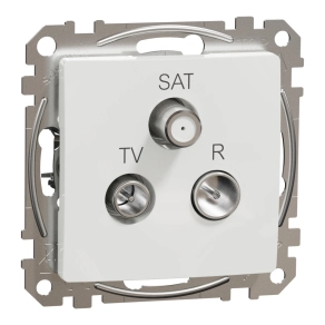   Schneider Electric Sedna Design & Elements - SDD111481 -TV/R/SAT aljzat, végzáró, 4 dB, fehér