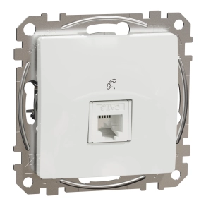 Schneider Electric Sedna Design & Elements - SDD111491 -1xRJ11 aljzat, fehér