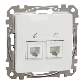   Schneider Electric Sedna Design & Elements - SDD111492 -2xRJ11 aljzat, fehér