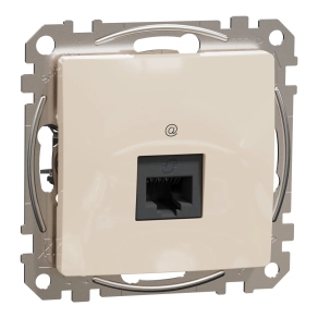 Schneider Electric Sedna Design & Elements - SDD112451 -1xRJ45 Cat5e UTP aljzat, bézs