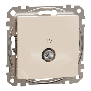   Schneider Electric Sedna Design & Elements - SDD112471 -TV aljzat, végzáró, 4 dB, bézs