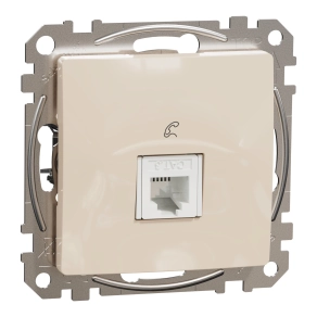 Schneider Electric Sedna Design & Elements - SDD112491 -1xRJ11 aljzat, bézs