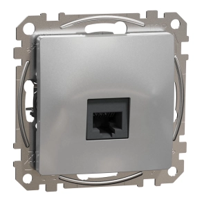 Schneider Electric Sedna Design & Elements - SDD113461 -1xRJ45 Cat6 UTP aljzat, alumínium