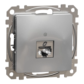   Schneider Electric Sedna Design & Elements - SDD113461S -1xRJ45 Cat6 STP aljzat, alumínium