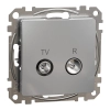 Schneider Electric Sedna Design & Elements - SDD113471R -TV/R aljzat, végzáró, 4 dB, alumínium