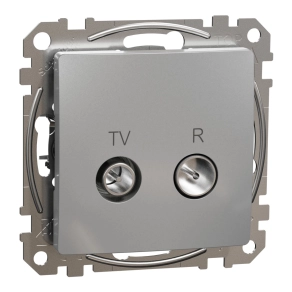   Schneider Electric Sedna Design & Elements - SDD113471R -TV/R aljzat, végzáró, 4 dB, alumínium
