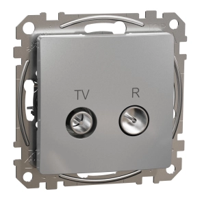 Schneider Electric Sedna Design & Elements - SDD113471R -TV/R aljzat, végzáró, 4 dB, alumínium