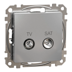   Schneider Electric Sedna Design & Elements - SDD113471S -TV/SAT aljzat, végzáró, 4 dB, alumínium