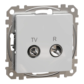   Schneider Electric Sedna Design & Elements - SDD113474R -TV/R aljzat, átmenő, 7 dB, alumínium