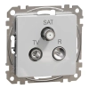 Schneider Electric Sedna Design & Elements - SDD113481 -TV/R/SAT aljzat, végzáró, 4 dB, alumínium