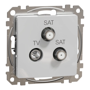   Schneider Electric Sedna Design & Elements - SDD113481S -TV/SAT/SAT aljzat, végzáró, 4 dB, alumínium