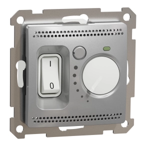 Schneider Electric Sedna Design & Elements - SDD113507 -Szobatermosztát padlófűtéshez, 10A, alumínium