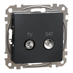   Schneider Electric Sedna Design & Elements - SDD114471S -TV/SAT aljzat, végzáró, 4 dB, antracit