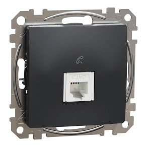   Schneider Electric Sedna Design & Elements - SDD114491 -1xRJ11 aljzat, antracit