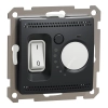 Schneider Electric Sedna Design & Elements - SDD114507 -Szobatermosztát padlófűtéshez, 10A, antracit