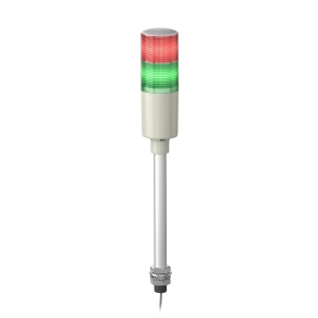 Schneider Electric Easy Harmony XVG - XVGM2ST - komplett fényoszlop, 2 szintes, piros - zöld, 230 VAC, furatba rögzíthető, tartócsöves, hangj.,