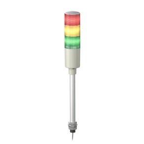 Schneider Electric Easy Harmony XVG - XVGM3ST - komplett fényoszlop, 3 szintes, piros - narancs - zöld, 230 VAC, furatba rögzíthető, tartócsöves, hangj.,