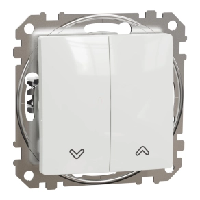   Schneider Electric Sedna Design & Elements - SDD111104 -Redőnykapcsoló, rugós bekötés, 10AX, fehér