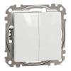 Schneider Electric Sedna Design & Elements - SDD111108 -Kettős váltókapcsoló, rugós bekötés, 10AX, (106+6), fehér