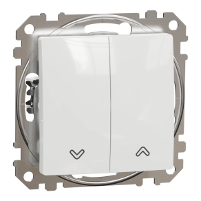   Schneider Electric Sedna Design & Elements - SDD111114 -Redőnynyomó, rugós bekötés, 10AX, fehér