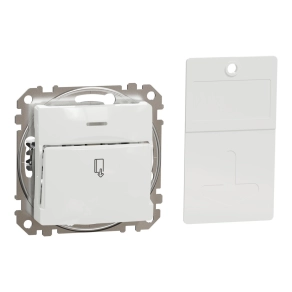   Schneider Electric Sedna Design & Elements - SDD111121 -Kártyás kapcsoló, rugós bekötés, 10A, fehér