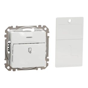 Schneider Electric Sedna Design & Elements - SDD111121 -Kártyás kapcsoló, rugós bekötés, 10A, fehér