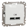 Schneider Electric Sedna Design & Elements - SDD111401 -Dupla USB töltő, A+A, 2.1A, fehér