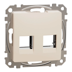   Schneider Electric Sedna Design & Elements - SDD112442C -2xRJ45 adapter, AMP-Tyco betétekhez, bézs