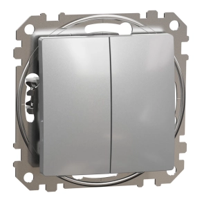   Schneider Electric Sedna Design & Elements - SDD113105 -Csillárkapcsoló, rugós bekötés, 10AX, (105), alumínium