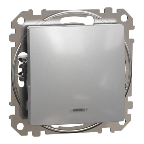   Schneider Electric Sedna Design & Elements - SDD113166L -Váltókapcsoló, kék jelzőfénnyel, 16AX, alumínium