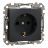 Schneider Electric Sedna Design & Elements - SDD114021 -2P+F csatlakozóaljzat biztonsági zsaluval, csavaros bekötés, 16A, antracit