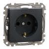 Schneider Electric Sedna Design & Elements - SDD114022 -2P+F csatlakozóaljzat biztonsági zsaluval, rugós bekötés, 16A, antracit