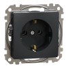 Schneider Electric Sedna Design & Elements - SDD114026 -2P+F csatlakozóaljzat, rugós bekötés, 16A, antracit