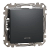 Schneider Electric Sedna Design & Elements - SDD114101N -Egypólusú kapcsoló, EF, 10AX, antracit