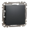 Schneider Electric Sedna Design & Elements - SDD114111 -Egypólusú nyomó, rugós bekötés, 10A, (101N), antracit