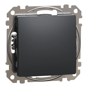   Schneider Electric Sedna Design & Elements - SDD114111 -Egypólusú nyomó, rugós bekötés, 10A, (101N), antracit