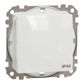 Schneider Electric Sedna Design & Elements - SDD211101 -Egypólusú kapcsoló, rugós bekötés, 10AX, IP44, fehér