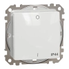 Schneider Electric Sedna Design & Elements - SDD211102 -Kétpólusú kapcsoló, rugós bekötés, 10AX, IP44, fehér