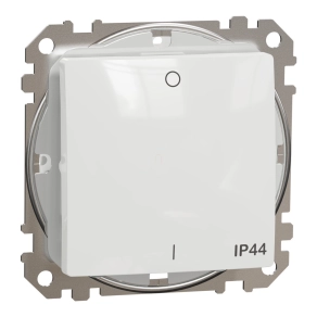   Schneider Electric Sedna Design & Elements - SDD211102 -Kétpólusú kapcsoló, rugós bekötés, 10AX, IP44, fehér