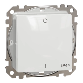 Schneider Electric Sedna Design & Elements - SDD211102 -Kétpólusú kapcsoló, rugós bekötés, 10AX, IP44, fehér