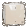 Schneider Electric Sedna Design & Elements - SDD212102 -Kétpólusú kapcsoló, rugós bekötés, 10AX, IP44, bézs