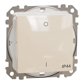   Schneider Electric Sedna Design & Elements - SDD212102 -Kétpólusú kapcsoló, rugós bekötés, 10AX, IP44, bézs