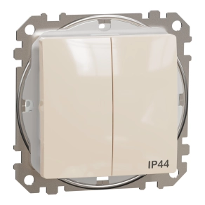   Schneider Electric Sedna Design & Elements - SDD212105 -Csillárkapcsoló, rugós bekötés, 10AX, IP44, bézs