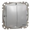 Schneider Electric Sedna Design & Elements - SDD213105 -Csillárkapcsoló, rugós bekötés, 10AX, IP44, alumínium